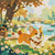 Doggie Picnic ©1000 No Kotoba – Licensed Diamond Art Kit - Made to Order