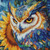 Sunflower Spirit Owl  ©Sakura - Licensed Diamond Art Kit - Made to Order