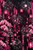 Pink orchid conservatory with tropical plants, glowing lanterns, fountains, butterflies and moonlit glass ceiling by Kelly Reins.