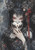Veil of the Kitsune by Sakura featuring a mysterious fox-eared maiden partially hidden behind an ornate Japanese kitsune mask.
