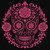 Pink Rose Sugar Skull © Kelly Reins - 50 x 50 CM - All Crystal - Round or Square - 100% Hand Rendered Diamond Painting Kit