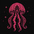 Ornate Pink Jellyfish © Kelly Reins - 40 x 40 CM - 100% Hand Rendered Pink After Dark Diamond Art Kit - Made to Order