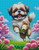 Happy Doggie ©Art by Cajun Beauty-  Licensed Diamond Art Kit - Made to Order