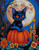 Pumpkin Kitty ©Art by Cajun Beauty-  Licensed Diamond Art Kit - Made to Order