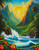 Tropical Summer Paradise ©Art by Cajun Beauty-  Licensed Diamond Art Kit - Made to Order