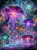 Celestial Jellyfish Lagoon by Sandrietta featuring enormous glowing jellyfish floating through a magical fantasy lagoon beneath sparkling crystal lights.