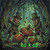 Forest Mayhem ©Kristin Schwenke Block Licensed Diamond Art Kit - Made to order