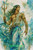 Triton Guardian of Tides  ©1000 No Kotoba – Licensed Diamond Art Kit - Made to Order