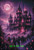 Moonlit Magenta Kingdom  ©Sandrietta  – Licensed Diamond Art Kit - Made to Order