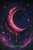 Melting Magenta Moon ©Sandrietta  – Licensed Diamond Art Kit - Made to Order