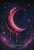 Melting Magenta Moon ©Sandrietta  – Licensed Diamond Art Kit - Made to Order