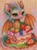 Strawberry Dragon Delight ©Finira Art – Licensed Diamond Art Kit - Made to Order