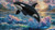 Sunset Orca Splash ©Sandrietta  –  Licensed Diamond Art Kit - Made to Order