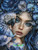 Midnight Parrot Bloom ©Sandrietta  – Licensed Diamond Art Kit - Made to Order