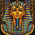 Golden Pharaoh Bust  © Kelly Reins - Diamond Art Kit - Made to Order