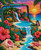 Tropical Suitcase Escape © Kelly Reins - Diamond Art Kit - Made to Order