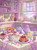 Spooky Breakfast Magic featuring a lavender witchy kitchen breakfast with pancakes, pastries, moon teapot, crystals, candles, pumpkins and an adorable little ghost.