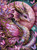 Pink Butterfly Moon Dragon by Sandrietta featuring a pink fantasy dragon with butterfly wings beneath a glowing pink moon.