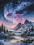 Starlit Alpine Reflection ©Sandrietta  – Licensed Diamond Art Kit - Made to Order