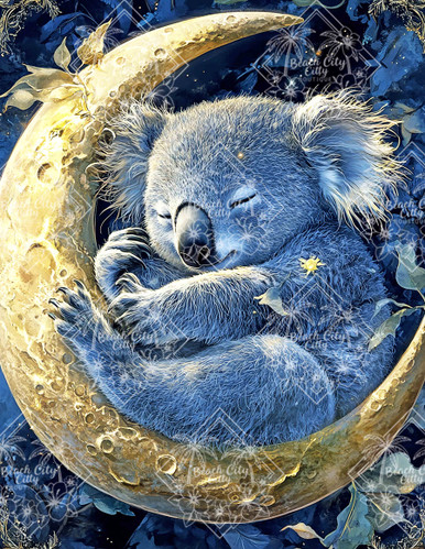 Lunar Koala Dream – Licensed Diamond Art Kit by Sakura