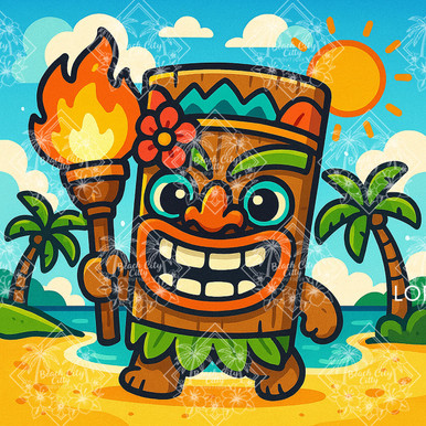 Kawaii Tiki Man - Diamond Art Kit