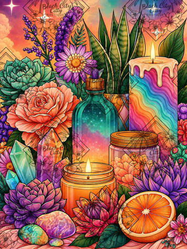Botanical Spa Serenity ©Finira Art – Licensed Diamond Art Kit