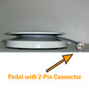 Z Wave foot pedal with 2-pin connector cable