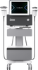 DualWave FX focused shockwave therapy system by Zimmer MedizinSystems with touchscreen display, handpieces and mobile cart.