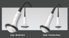 DualWave FX large and small focused shockwave handpieces for broad and precise acoustic wave application.