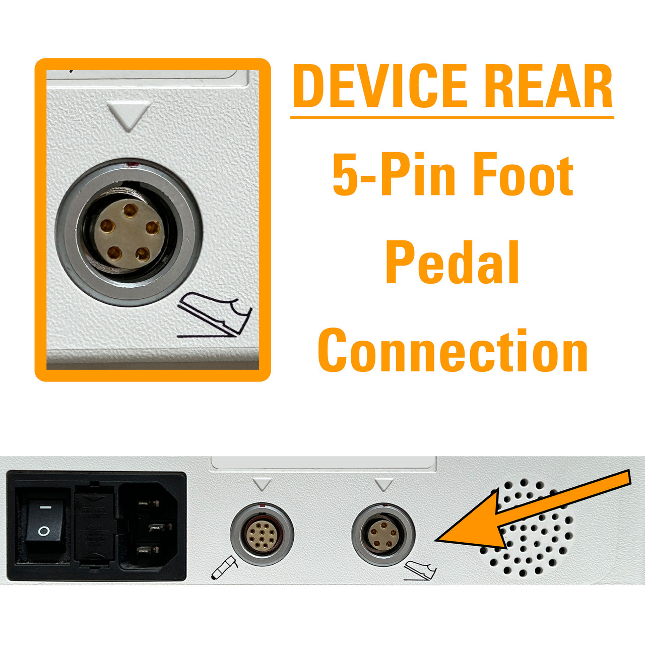 ZWave Pro Foot Pedal Switch with Cable | Zimmer MedizinSystems
