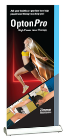 OptonPro 25W Waiting Room Roll-Up Banner