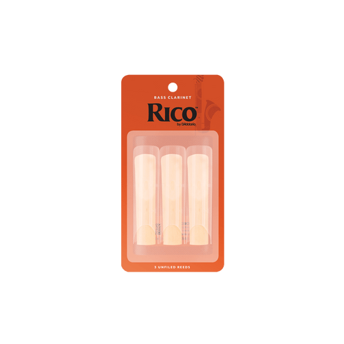 Rico Bass Clarinet Reeds - Strength 2.5 (3-Pack)
