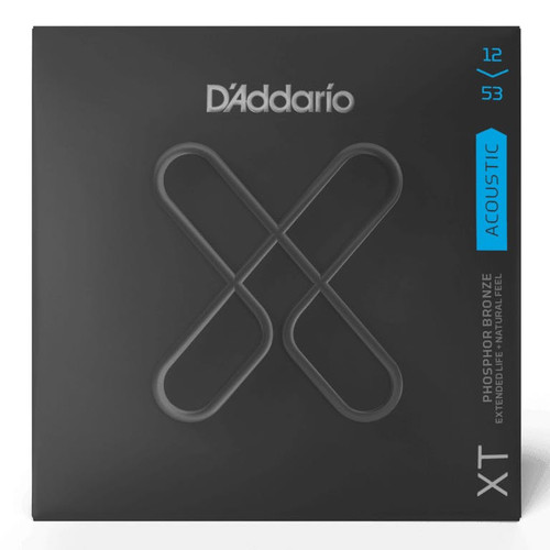 D'Addario XTAPB1253 XT Phosphor Bronze Acoustic Guitar Strings, Light (12-53)