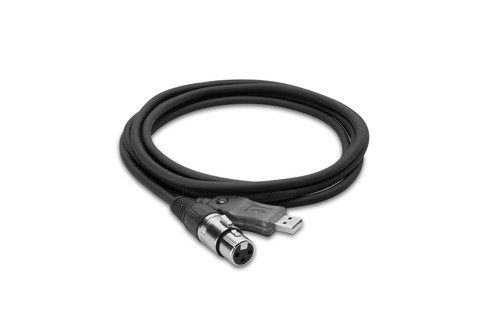 Hosa UXA-110 XLR3F to USB Type A Tracklink Mic Interface Cable - 10'