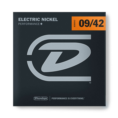 Dunlop Performance+ Nickel-Plated Steel Electric Guitar Strings - Light (9-42)
