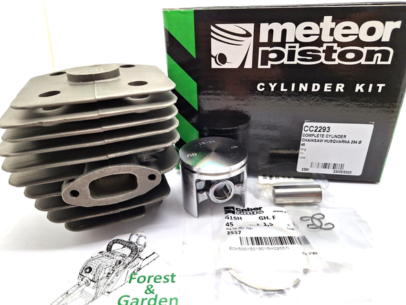 Haishine 45mm Cylinder & Piston Kit For Husqvarna 154, 154XP, 254, 254XP Chainsaws