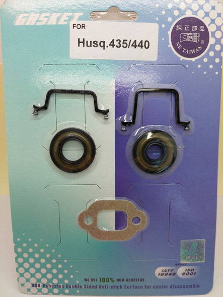 Gasket set with oil seals
For HUSQVARNA chainsaws
135 140 435 440 Gasket set with oil seals
For HUSQVARNA chainsaws
135 140 435 440