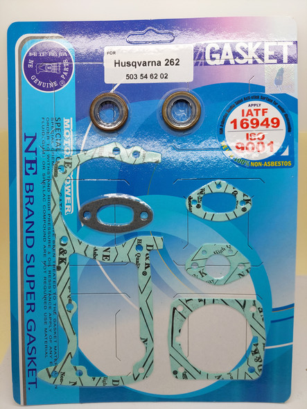 Gasket set with oil seals
For HUSQVARNA chainsaws
154, 254XP, 254, 257, 262 Gasket set with oil seals
For HUSQVARNA chainsaws
154, 254XP, 254, 257, 262