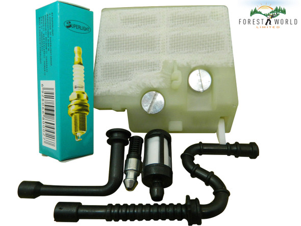 Stihl MS240,024,MS260,026 air fuel filter fuel oil hose line spark plug service kit Stihl MS240,024,MS260,026 air fuel filter fuel oil hose line spark plug service kit