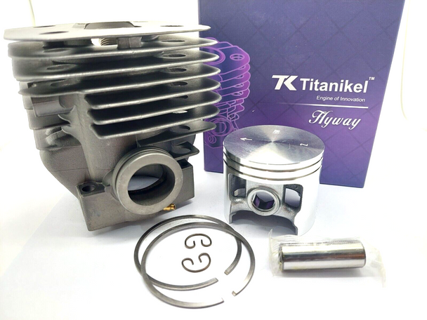 TITANIKEL Cylinder Head Pot piston kit For Husqvarna 395 chainsaw HYWAY