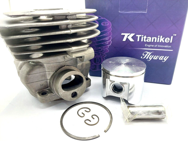 TITANIKEL Cylinder Head Pot piston kit For Husqvarna 359 359G chainsaw HYWAY