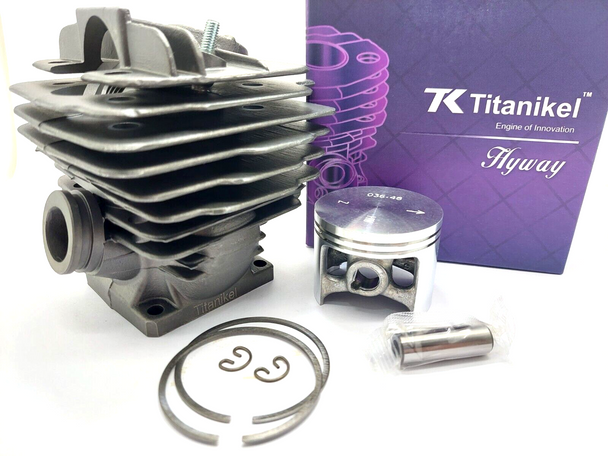 TITANIKEL Cylinder Head Pot piston kit 48 mm For STIHL 036 MS60 MS340 034 HYWAY