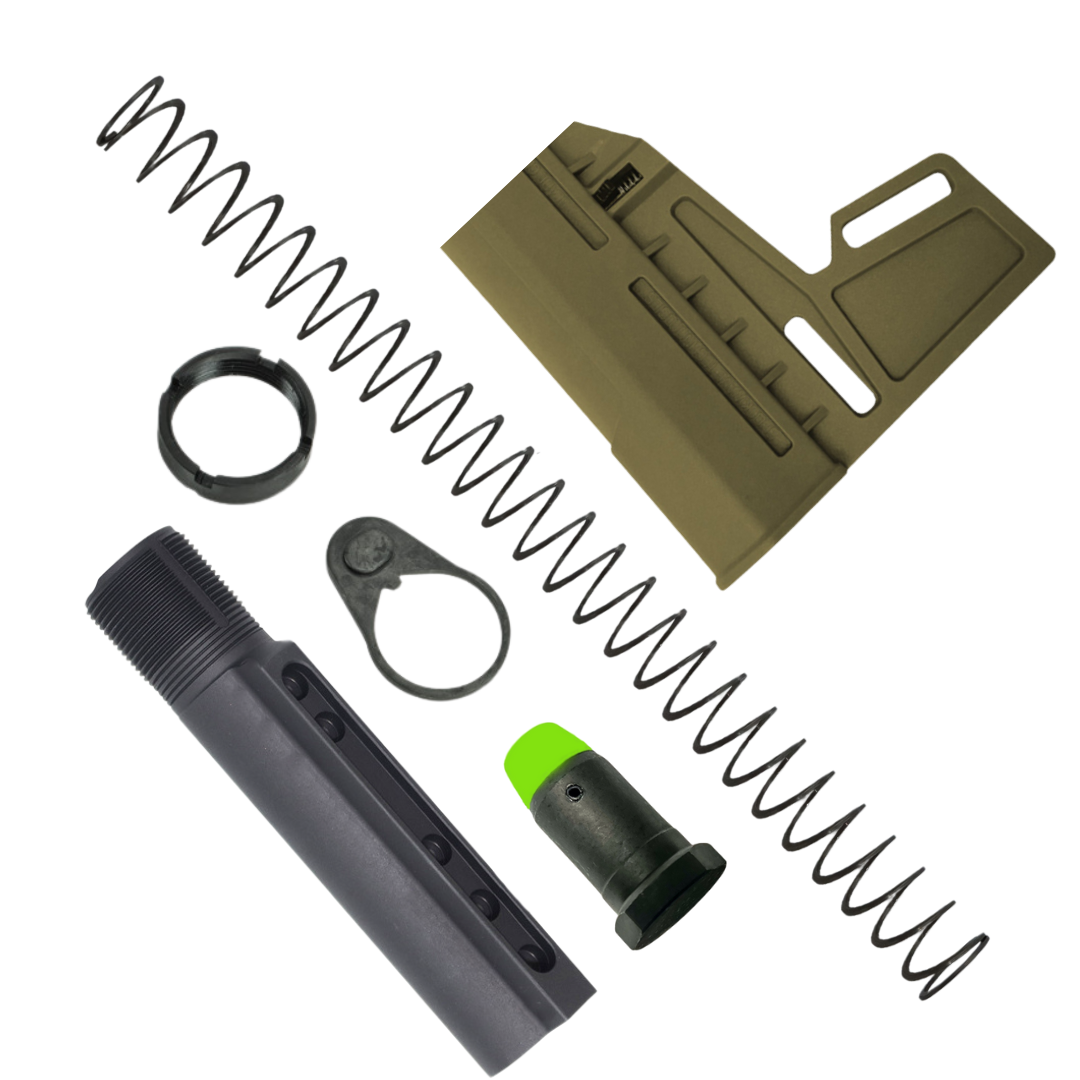その他 SOKKISH MINI AR Mini Shockwave Classic Pistol Brace Kit- OD - KAK INDUSTRY