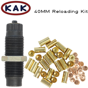 40MM Reloading Kit- Reloading Die, Brass, Brass Checks 40MM Reloading Kit- Reloading Die, Brass, Brass Checks
