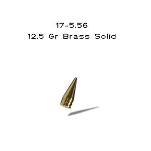 17 cal 17-5.56 Bullets- 12.5 Gr, Brass Solid, 50 ct 17 cal 17-5.56 Bullets- 12.5 Gr, Brass Solid, 50 ct