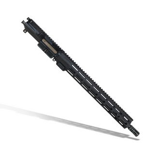 Complete AR15 Upper Receiver- 5.56, 16" Chrome Lined Phosphate, Rifle Gas, 15" MLOK Complete AR15 Upper Receiver- 5.56, 16" Chrome Lined Phosphate, Rifle Gas, 15" MLOK