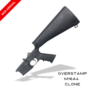 Complete AR15 Lower Receiver - M16A4 transition overstamp Clone Complete AR15 Lower Receiver - M16A4 transition overstamp Clone