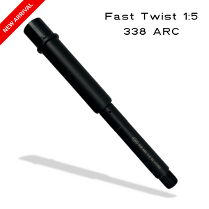 338 ARC AR15 Barrel- 8.5", 1:5 Fast Twist, Nitride
