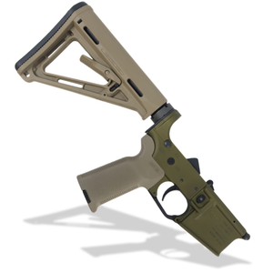 BLEM Complete AR15 Lower Receiver, ODG Anodize, Magpul FDE