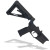 BLEM Complete AR15 Lower Receiver, Magpul MOE Stock, K2 grip, Black